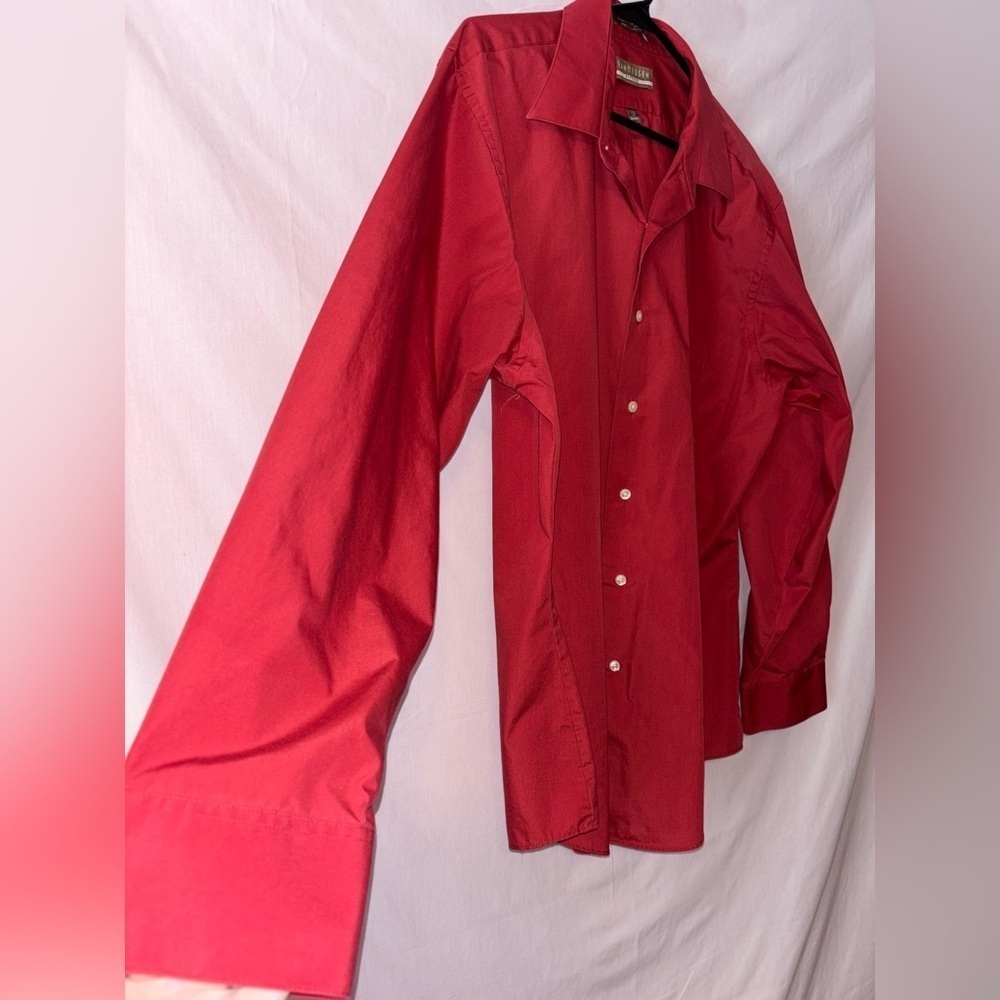Men’s Van Heusen Long Sleeve Poplin Dress Shirt - Picture 4 of 10